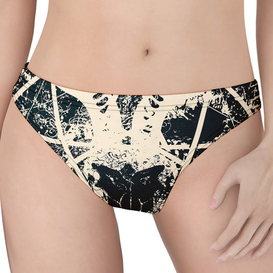 Satan Goat Skull Symbol Print Women's Thong