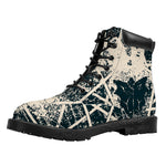Satan Goat Skull Symbol Print Work Boots
