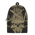 Satanic Pentagram Skull Print School Backpack
