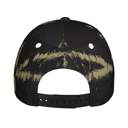 Satanic Pentagram Skull Print Baseball Cap