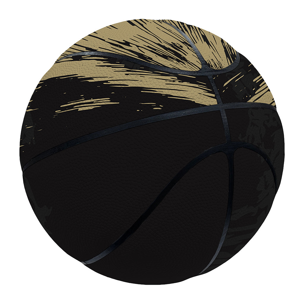 Satanic Pentagram Skull Print Basketball
