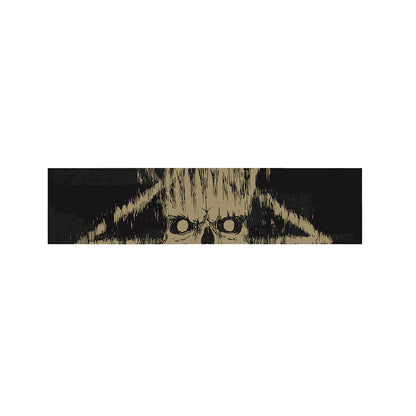 Satanic Pentagram Skull Print Bed Runner
