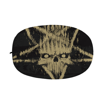 Satanic Pentagram Skull Print Car Side Mirror Covers