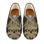 Satanic Pentagram Skull Print Casual Shoes