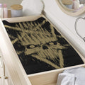 Satanic Pentagram Skull Print Changing Pad Cover