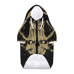 Satanic Pentagram Skull Print Dog Zip Up Hoodie