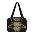 Satanic Pentagram Skull Print Double Strap Bible Bag