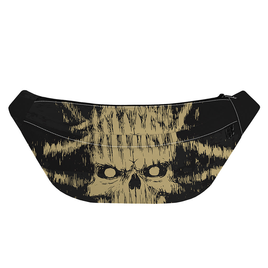 Satanic Pentagram Skull Print Fanny Pack