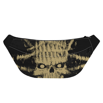 Satanic Pentagram Skull Print Fanny Pack