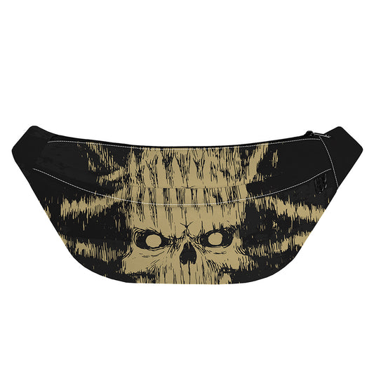 Satanic Pentagram Skull Print Fanny Pack