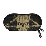 Satanic Pentagram Skull Print Glasses Case