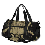 Satanic Pentagram Skull Print Gym Bag