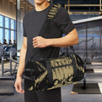Satanic Pentagram Skull Print Gym Bag