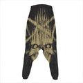 Satanic Pentagram Skull Print Hammer Pants