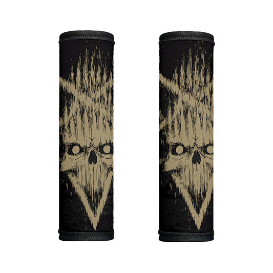 Satanic Pentagram Skull Print Handle Covers
