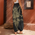 Satanic Pentagram Skull Print Harem Pants