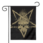 Satanic Pentagram Skull Print House Flag