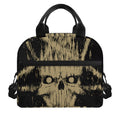 Satanic Pentagram Skull Print Insulated Lunch Bag