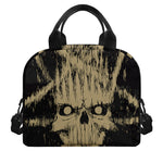 Satanic Pentagram Skull Print Insulated Lunch Bag