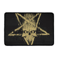Satanic Pentagram Skull Print Kitchen Mat