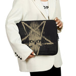 Satanic Pentagram Skull Print Laptop Sleeve