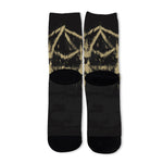 Satanic Pentagram Skull Print Long Socks