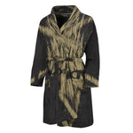 Satanic Pentagram Skull Print Men's Bathrobe