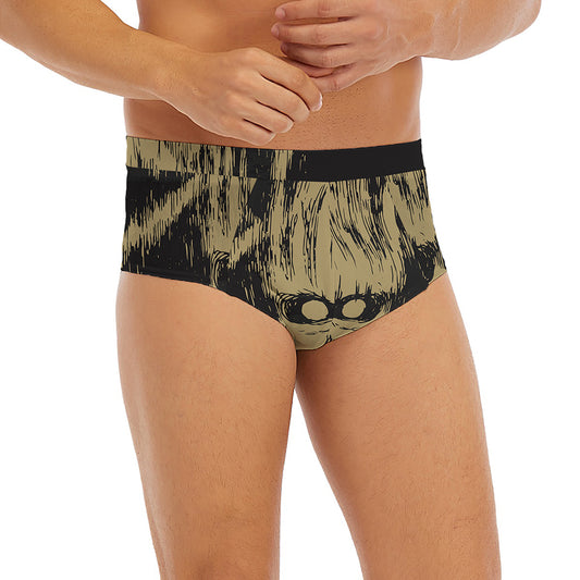 Satanic Pentagram Skull Print Men's Briefs