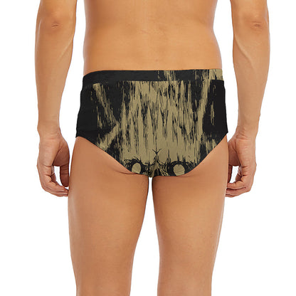 Satanic Pentagram Skull Print Men's Briefs
