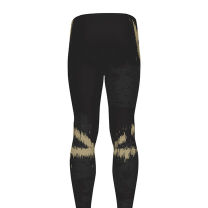 Satanic Pentagram Skull Print Men's leggings