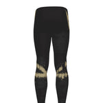 Satanic Pentagram Skull Print Men's leggings