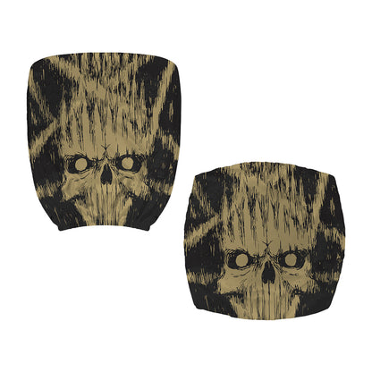 Satanic Pentagram Skull Print Office Chair Cover