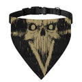 Satanic Pentagram Skull Print Over The Collar Dog Bandana