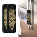 Satanic Pentagram Skull Print Refrigerator Handle Covers