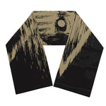 Satanic Pentagram Skull Print Scarf