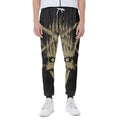 Satanic Pentagram Skull Print Joggers