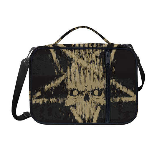 Satanic Pentagram Skull Print Shoulder Strap Bible Bag