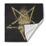 Satanic Pentagram Skull Print Silk Bandana