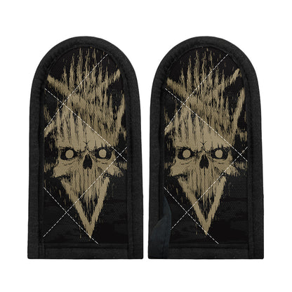 Satanic Pentagram Skull Print Skillet Handle Cover