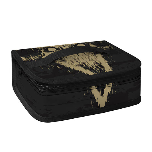 Satanic Pentagram Skull Print Small Lunch Bag