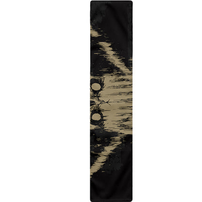 Satanic Pentagram Skull Print Table Runner