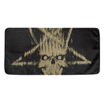 Satanic Pentagram Skull Print Towel