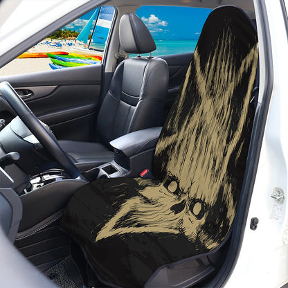 Satanic Pentagram Skull Print Waterproof Car Seat Cover