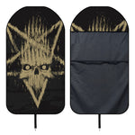 Satanic Pentagram Skull Print Waterproof Car Seat Cover