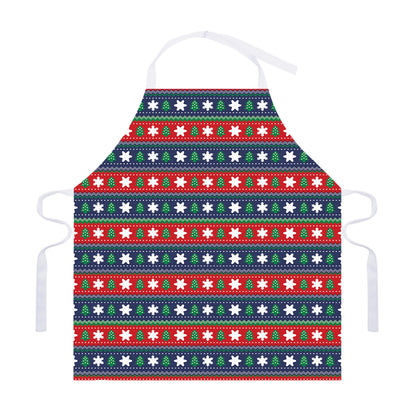 Scandinavian Christmas Pattern Print Adjustable Apron