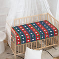 Scandinavian Christmas Pattern Print Baby Crib Sheet