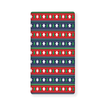 Scandinavian Christmas Pattern Print Baby Crib Sheet