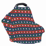 Scandinavian Christmas Pattern Print Baby Seat Cover