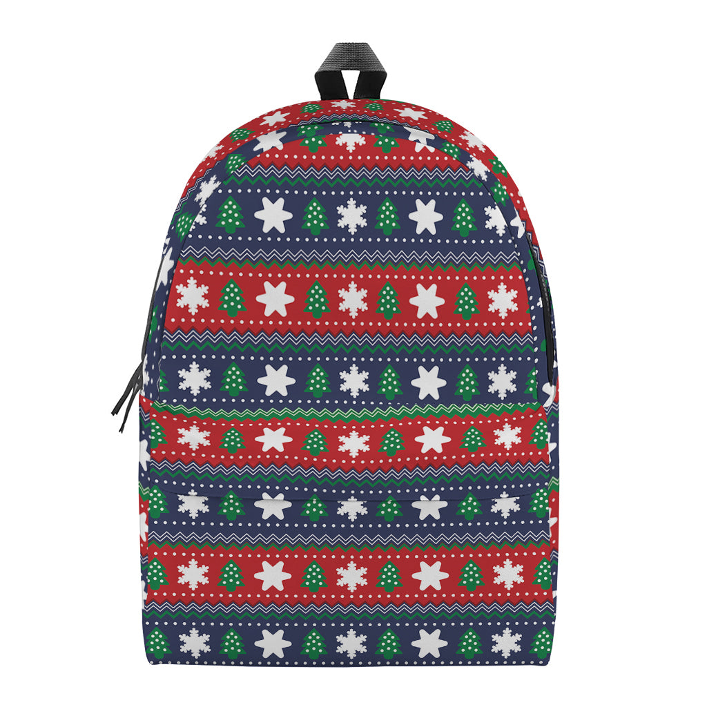 Scandinavian Christmas Pattern Print Backpack