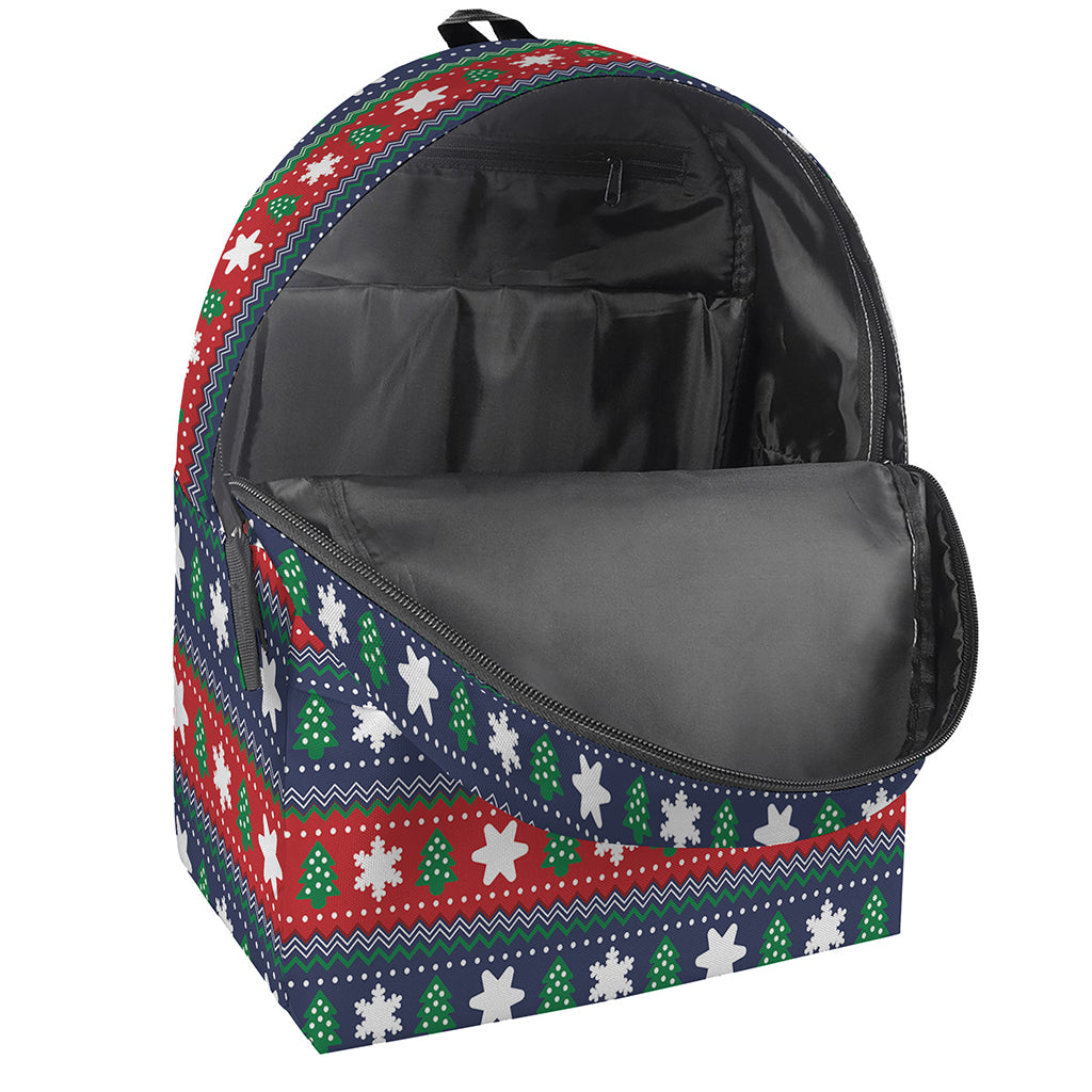 Scandinavian Christmas Pattern Print Backpack